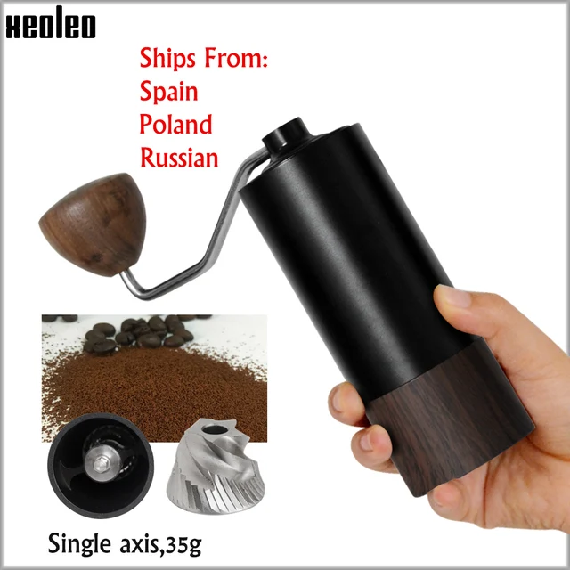 XEOLEO Manual Coffee grinder Portable coffee grinder Aluminum Coffee miller coffee bean milling machine 25g Conical burr grinder 1
