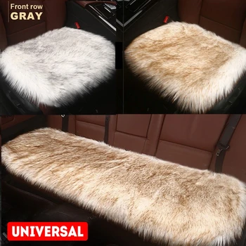 

Car Seat Cushion Winter Plush Single Cushion Universal Square Pad Warm Seat Cover for front&back seat car Interior Accessories