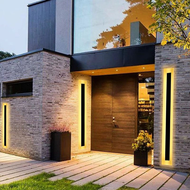 led wall lamp Outdoor Waterproof IP65 Modern LED Wall Lamp 85~265V Living Room Bedroom Corridor Porch Indoor street path sconce Lighting plug in wall lamp