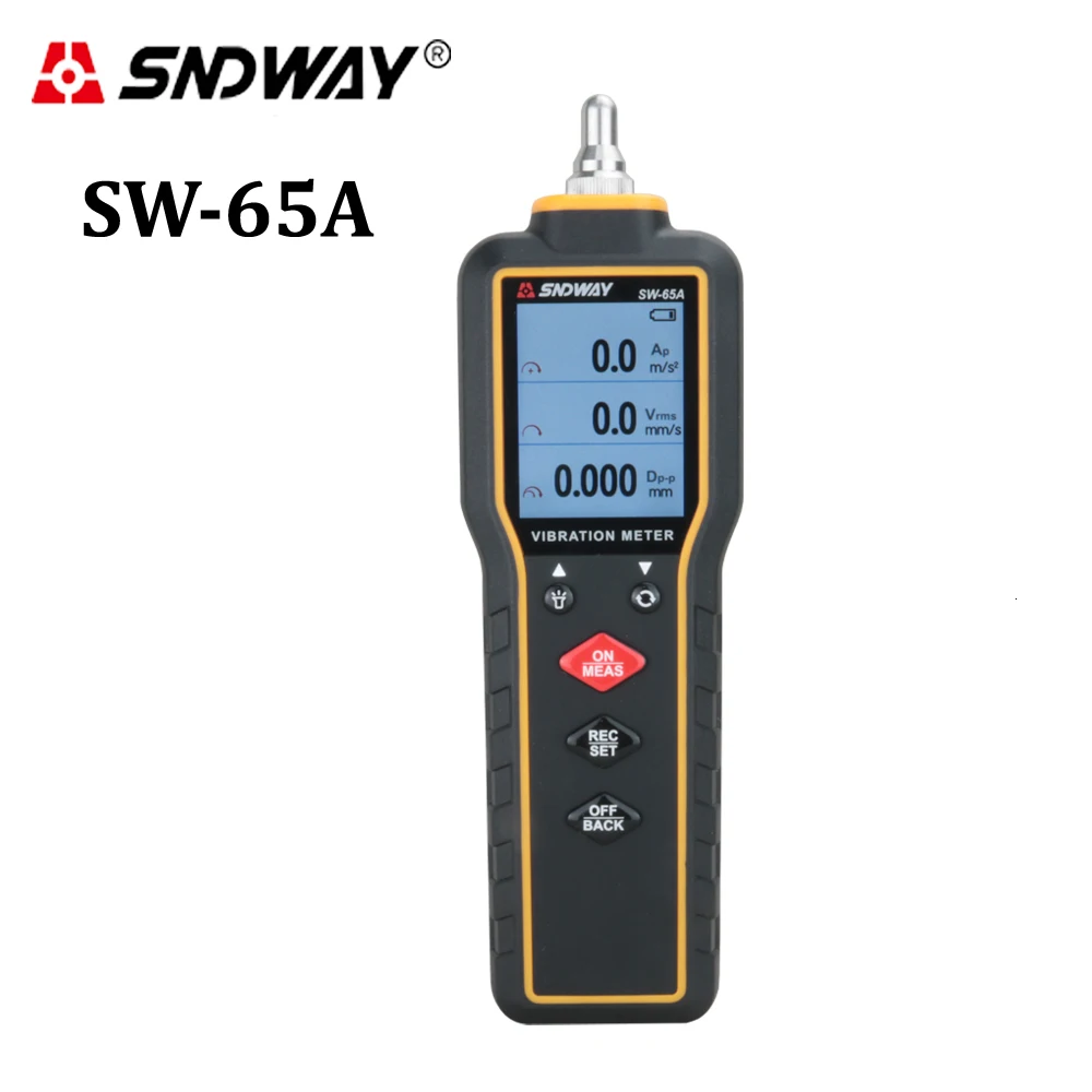 

SNDWAY High Precision Vibration Tester Digital Vibration Meter LCD Vibrometer Portable Vibrometer Analyzer Measurement SW-65A