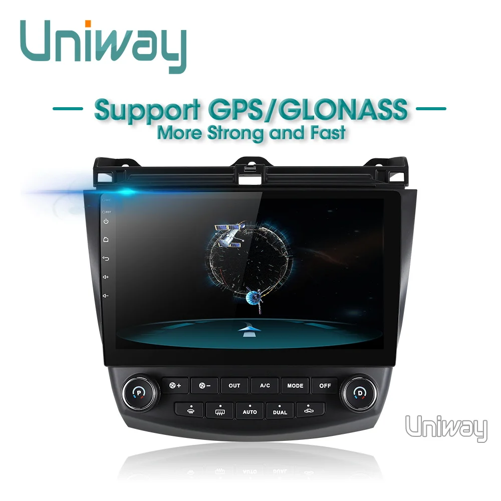 Excellent Uniway AYG1071 2G+32G android 8.1  car dvd for Honda Accord 7 2003 2004 2005 2006 2007 car radio video player gps navigation car 3
