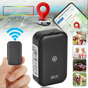

GF21 Mini GPS Real Time Car Tracker Anti-Lost Device Voice Control Recording Locator High-definition Microphone WIFI+LBS+GPS Pos