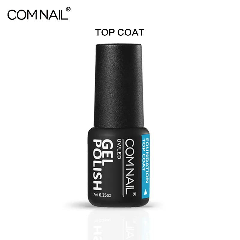 Top coat Гель-лак для ногтей Comnail, 7 мл, 104 цветов, для маникюра, полуперманентный, верхний слой, УФ светодиодный Гель-лак, впитывающий гель для ногтей - Цвет: Top coat