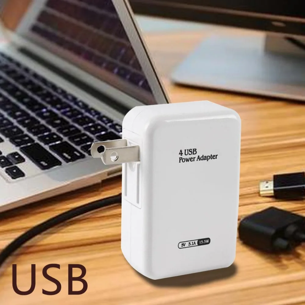 Быстрое зарядное устройство 4 USB зарядное устройство для samsung iPhone 7 8 huawei Tablet QC 3,0 быстрое настенное зарядное устройство США ЕС-разъем, для поездок зарядное устройство адаптер