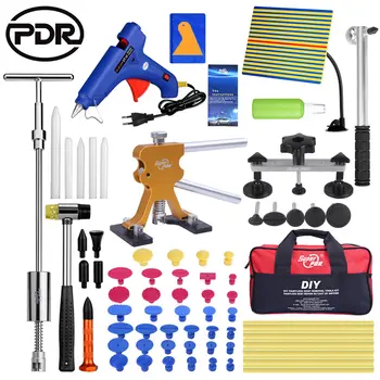 

PDR Tools Dent Repair Tools Dent Lifter Pulling Bridge Slide Hammer Glue Gun Glue Sticks Car Body Paintless Dent Repair Kit