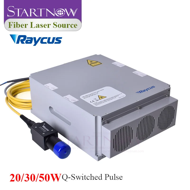 Raycus 20 50 Вт Q switched импульсный волоконный лазерный источник Выход защитный разъем