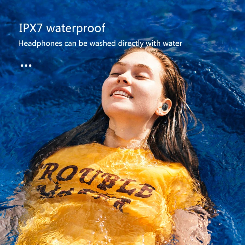 Мини TWS Bluetooth настоящие беспроводные наушники 6D стерео наушники IPX7 водонепроницаемые с внешним аккумулятором для смартфона Bluetooth наушники