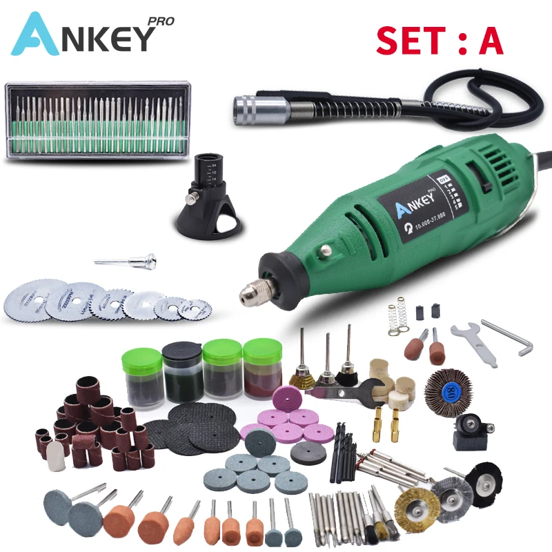 180W  Electric Grinder Mini Toolr Engraving Mini Drill  Tools Electric Pen DIY Engraving Polisher Electric  Multifunction Set
