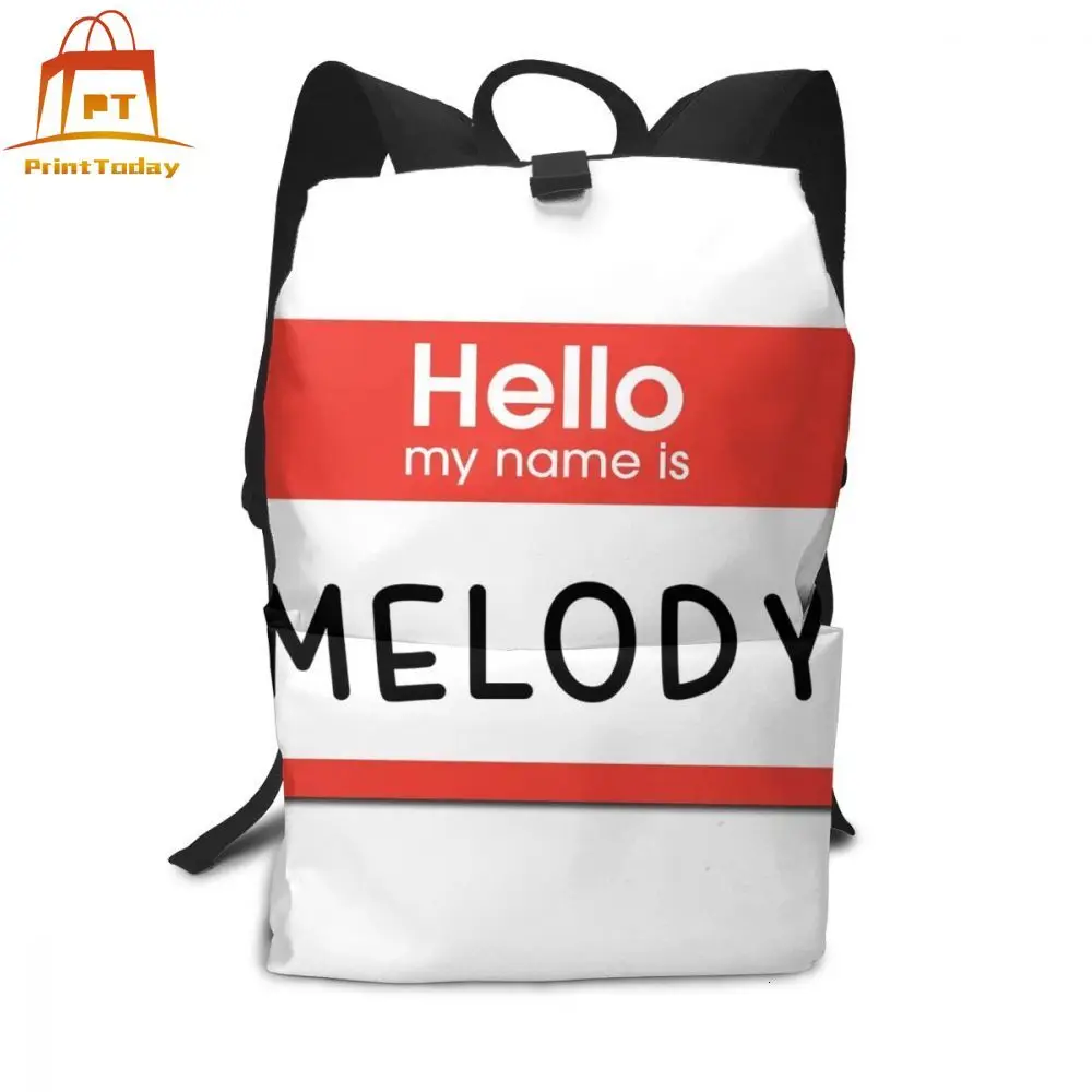 Рюкзак с надписью My Melody Hello Name Is многофункциональная сумка для мужчин и женщин
