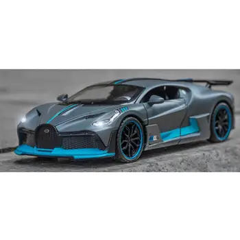 

Simulation 1 to 32 alloy Bugatti Divo model, body alloy, base plastic, tire rubber, 4 doors, with sound and light recovery funct
