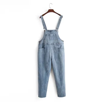 

Oversize women's wear overalls jeans spring wear new product plus fat plus loose slimming casual overalls Jean overalls