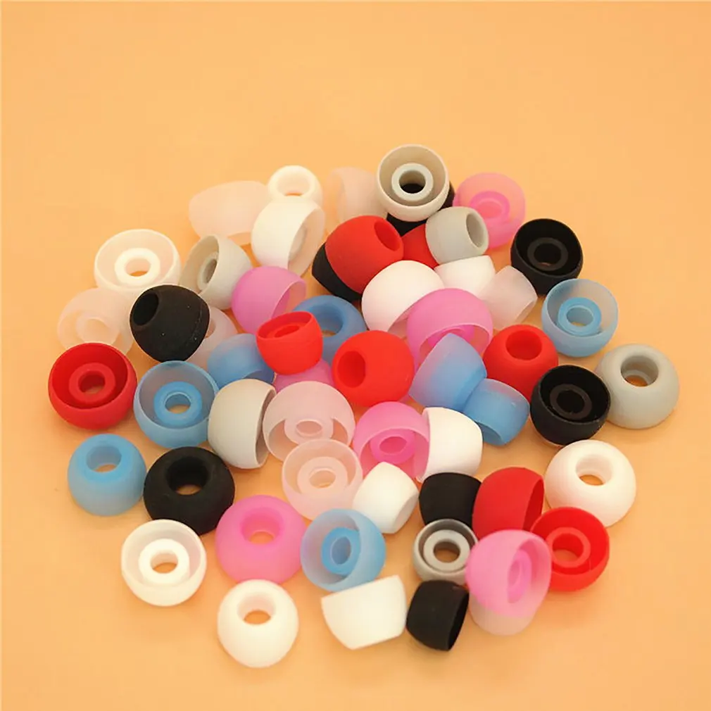 

4.5mm Double Color Ear Pads For Headphones Earphone Tips Silicone Ear Tip Small In-ear Earphone Covers Earbuds Eartips Accessory