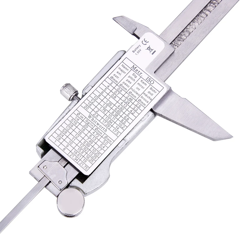 150mm Vernier Calipers Measuring Tool Stainless Steel Digital Caliper 6 inch Measuring Instrument