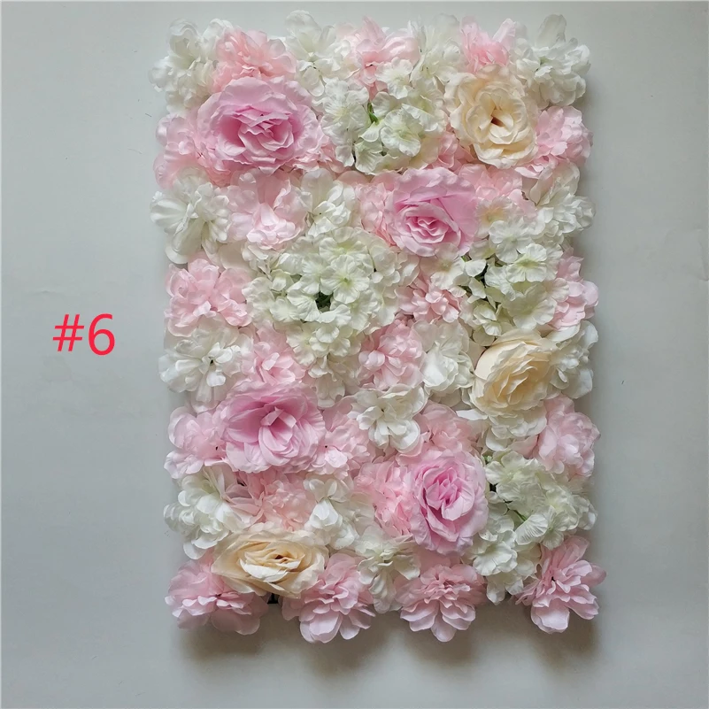 Topbeautybar фон для свадебной стены с изображением розы, искусственные цветы гортензии, настенные панели для детского душа, Вечерние Декорации - Цвет: 6