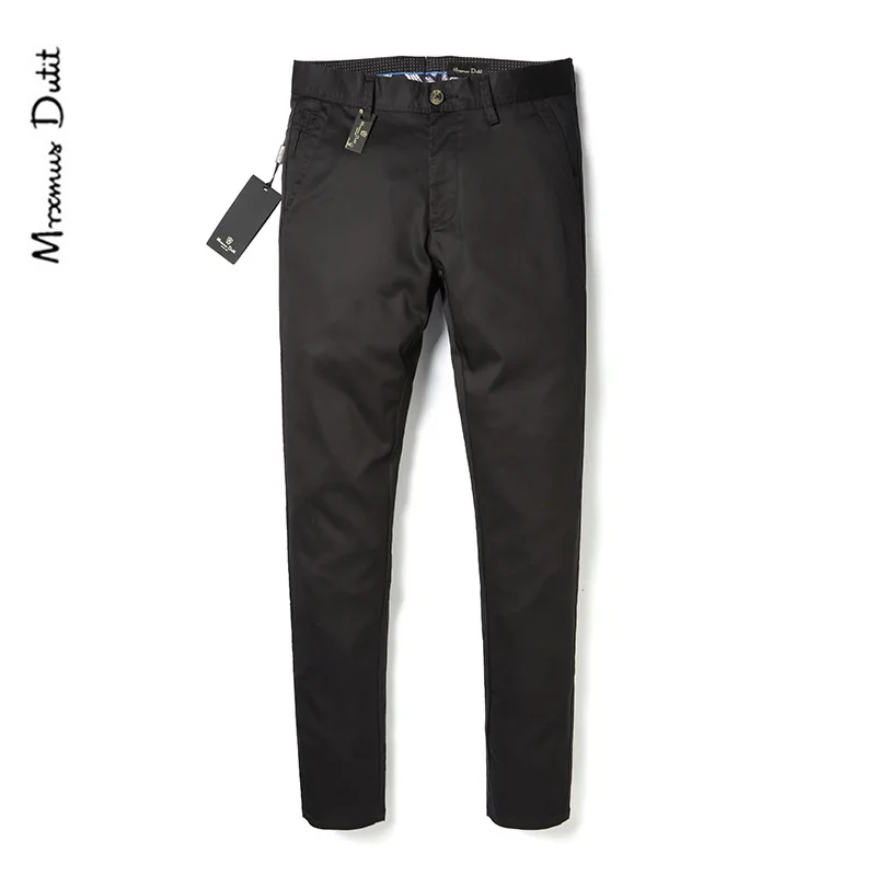 

Summer New Men's Trousers Casual Pants Straight-Leg Trousers Thin Solid Color Slim Fit Middle-aged MEN'S Overalls Cotton Md1008