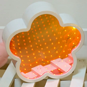 

3D Novelty Flower Tunnel Light Infinity Mirror Tunnel Light Creative LED Mirror Light Child Baby Toy Gift