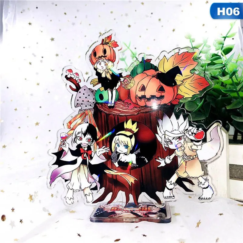 6 Новая мода японского аниме доктор камень Senku Taiju Tsukasa Yuzuriha фигурка на акриловой подставке модель держатель пластины - Цвет: 6