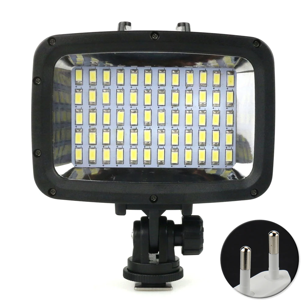 

Dimmable 40m Super Bright Diving POV Flash Waterproof Photography 60 LED Underwater Fill Light For GoPro