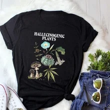 PUDO-XSX, 1 шт., футболка унисекс с галлюциногенными растениями, футболка с цветочным принтом, рисунок природы, хипстеры, винтажная модная футболка с грибами марихуаны