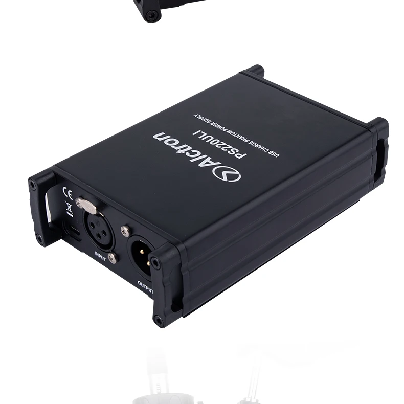 Alctron PS220ULI 3,7 V литиевый аккумулятор 48V фантомный источник питания используется в студии, сценической производительности. 3,7 в/адаптер два источника питания