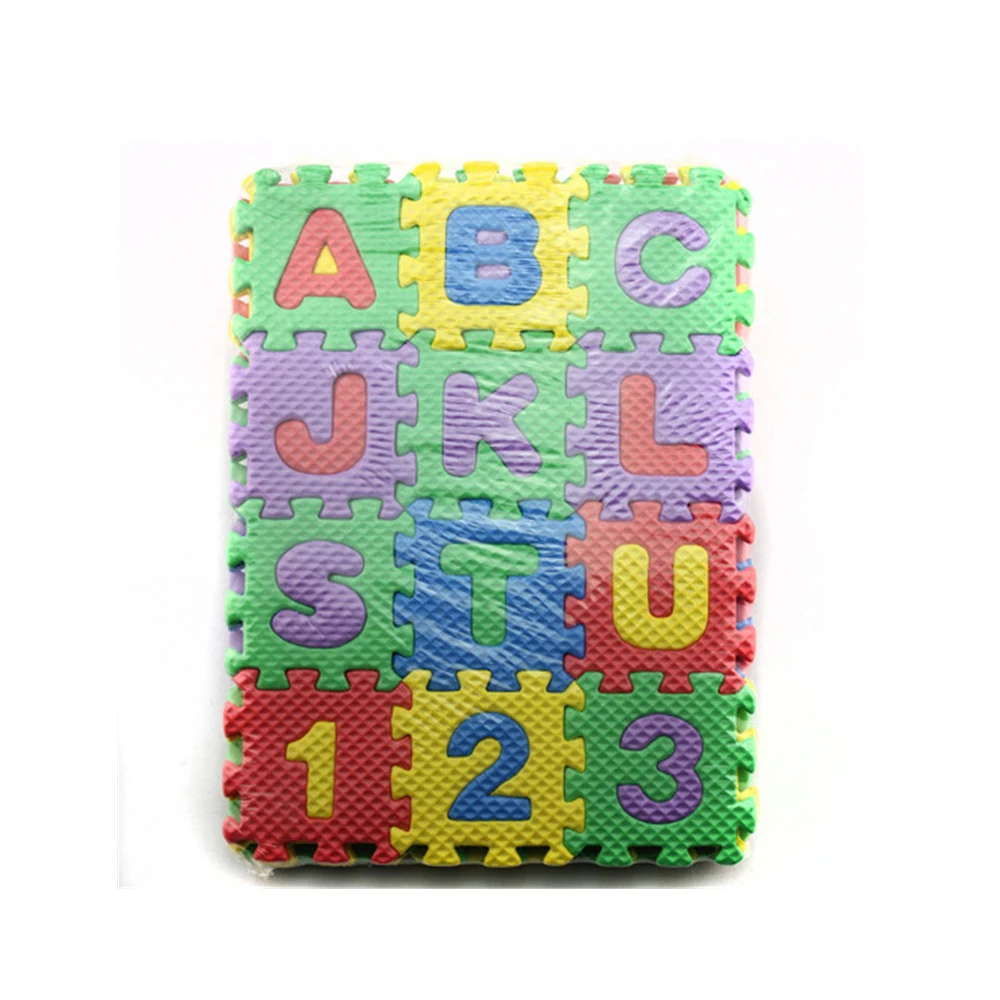LeadingStar 36 Pieces Child Cartoon Letters Numbers Foam Play Puzzle Mat Floor Carpet Rug for Baby Kids Home Decoration | Игрушки и