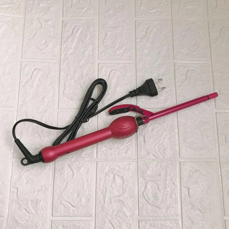9mm Curling Iron Hair Waver Pear Flower Ceramic Curlers Wand Roller Beauty Salon
