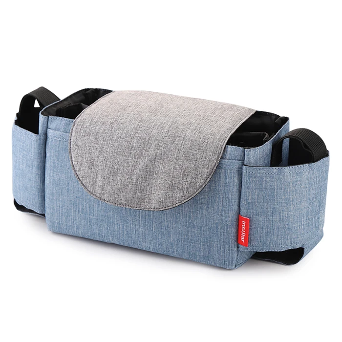 Insular 8040 Multifunction Baby Stroller Hanging Diaper Bag Mummy Handbag Large Waterproof Diaper Bag With Anti-Theft Pocket - Цвет: Silk Blue
