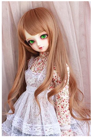1/3 1/4 1/6 BJD/SD кукольный парик Золотой Двойной конский хвост длинные вьющиеся кукольные волосы кукольные аксессуары DIY стиль волос кукольные волосы парик