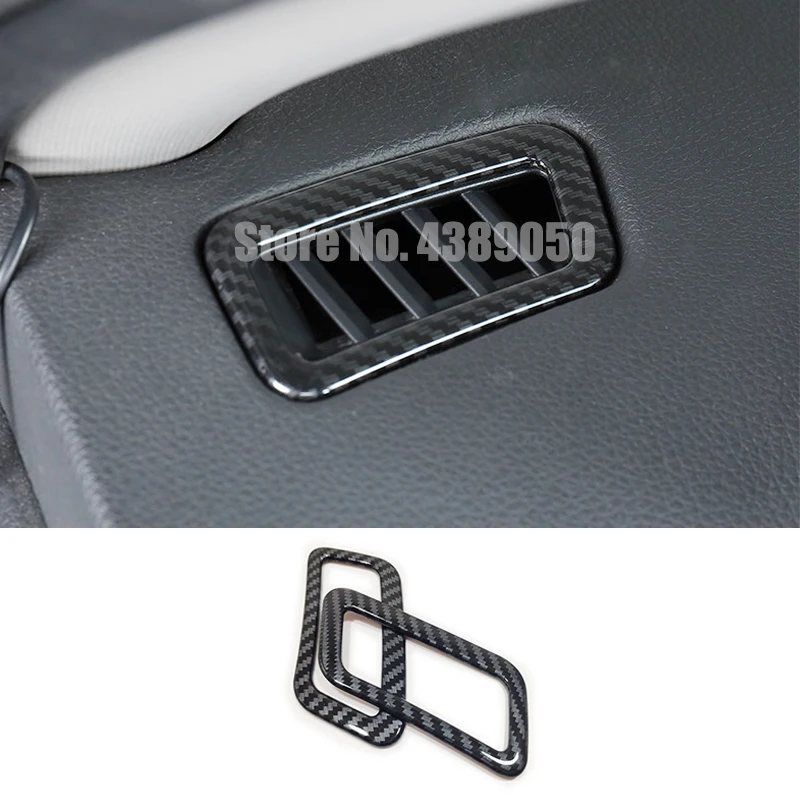 ABS Carbon fibre For Nissan X-Trail T32 Rogue Car front Small air outlet Decoration cover trim Accessories Styling 2pcs | Автомобили и