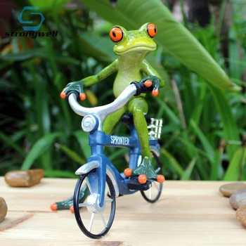 

Strongwell American Riding Frog Figurines Animal Miniature Model Home Decoration Valentine's Day Birthday Gift Kids Toys