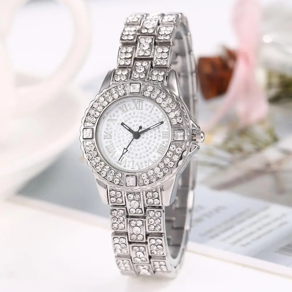 

DS di si Watch Women's Diamond Set WOMEN'S Watch Steel Belt Stars BS Online Celebrity Watch Women's Hot Selling