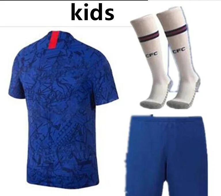 kids jerseys Chelsea jerseys home blue soccer jerseys WILLIAN JORGINHO HIGUAIN PULISIC HAZARD KANTE Chelsea shirt kit - Цвет: kids