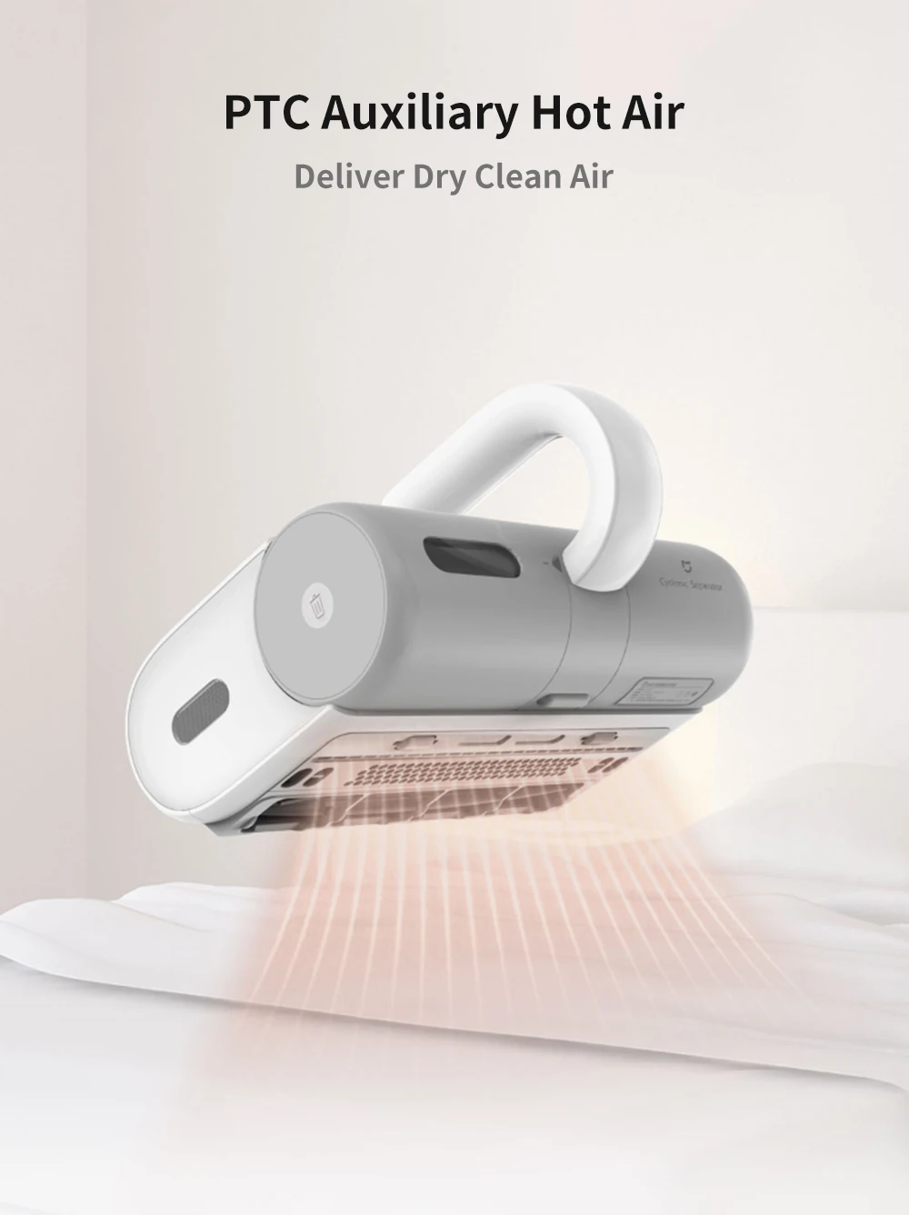 Xiaomi Mijia беспроводной пылесос для удаления клещей, ультрафиолетовая стерилизация, сильный всасывающий очиститель волос, AC100-240V