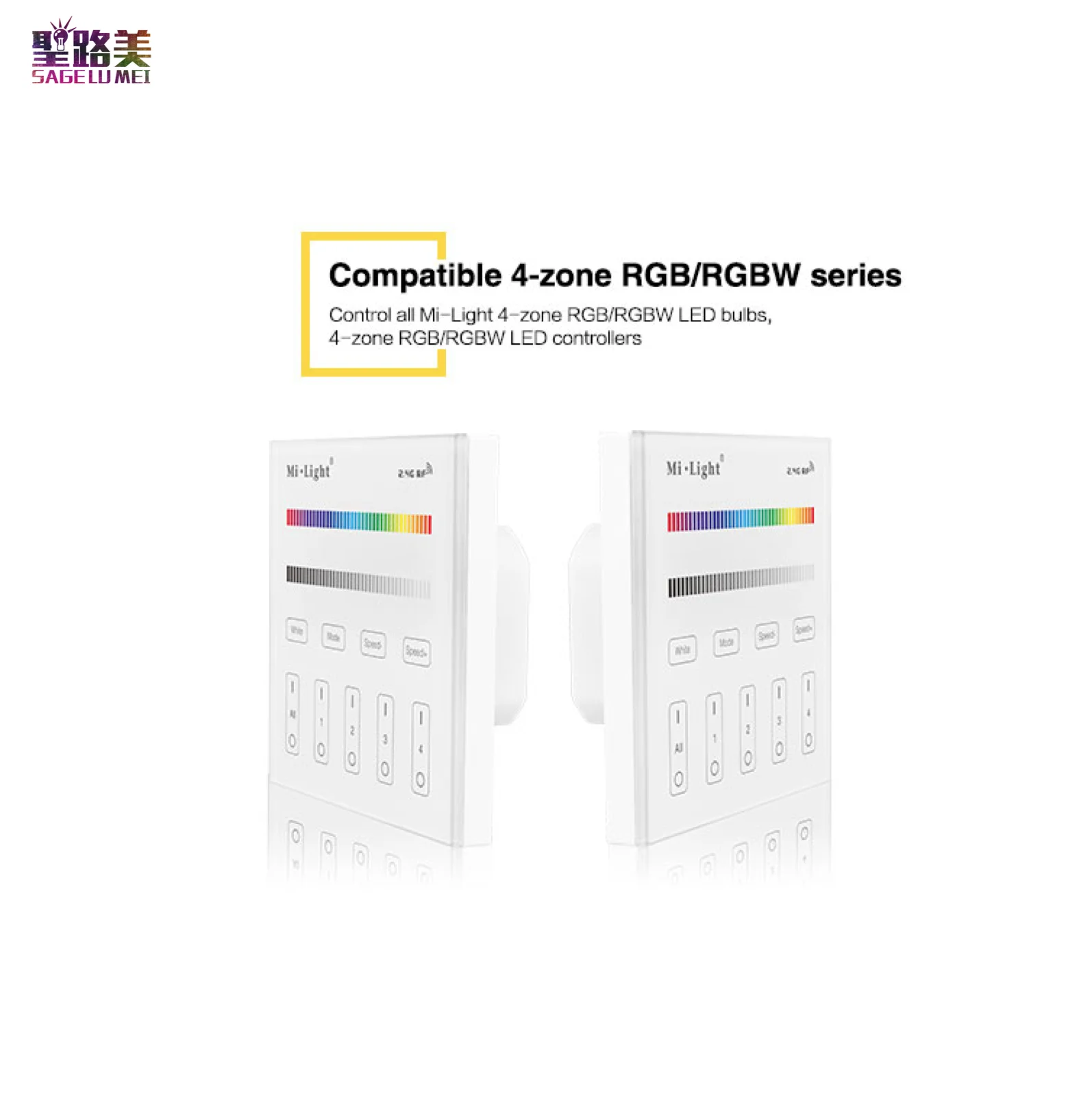 T3 4 зонный RGB / RGBW умный пульт дистанционного управления ler 2 4G RF зоны