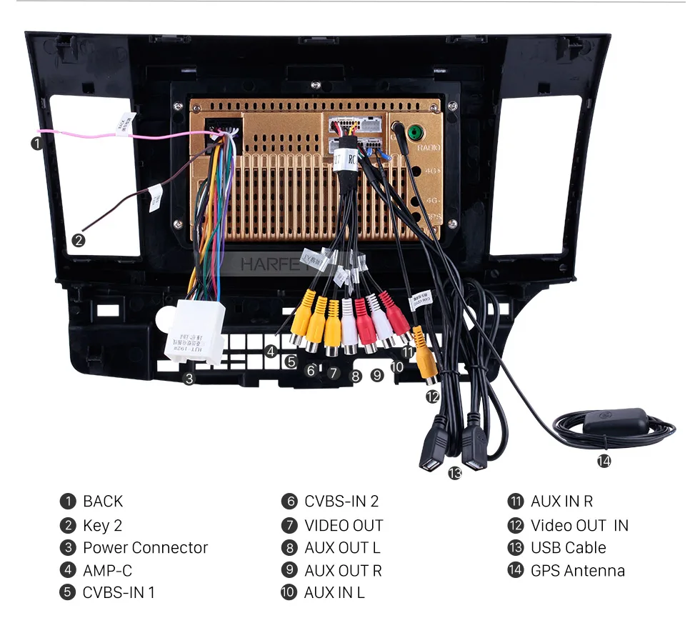 Top 10.1"Android 8.1/9.0 Car Head Unit Radio Player GPS Navigation for 2008-2015 Mitsubishi Lancer-ex support FM Bluetooth Video 16