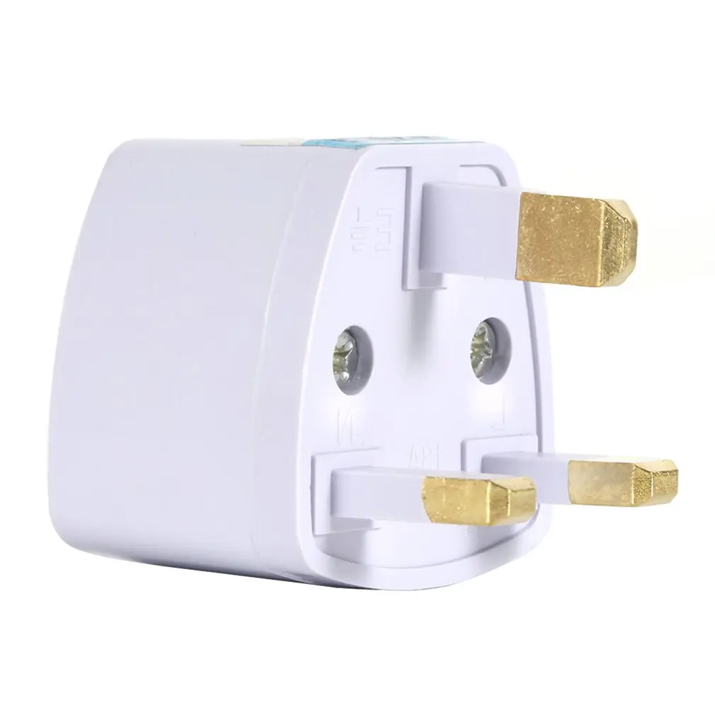 

Portable EU US AU UK Adapter Plug 2 Flat Pin To EU 2 Round Pin Plug Socket Power Charger Travel Necessity Household Use