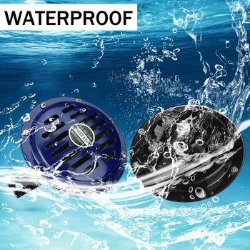 

Pair 125mm Electric Air Horn Compact 12V 115dB Super Tone Loud Universal For Vehicles Cars Trucks Motorcycles