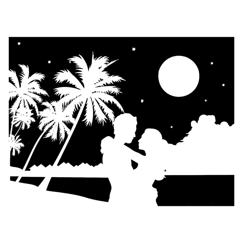 

Eastshape Moon Coconut Tree Couple Metal Cutting Dies New 2019 Dies Scrapbooking Embossing Stencil Die Cut Craft Dies Decor