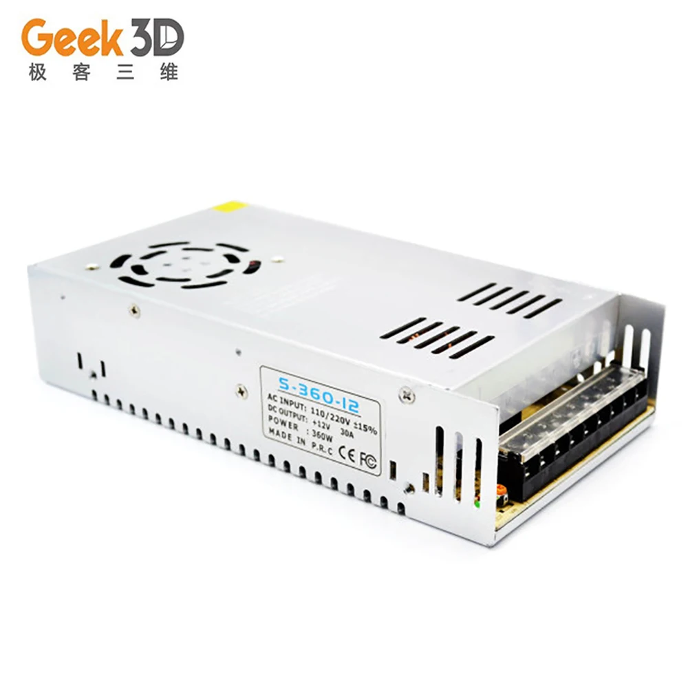 Импульсный источник питания AC/DC 12V 30A S 360 12 360W и 24V 15A с CE RHS аутентификацией для