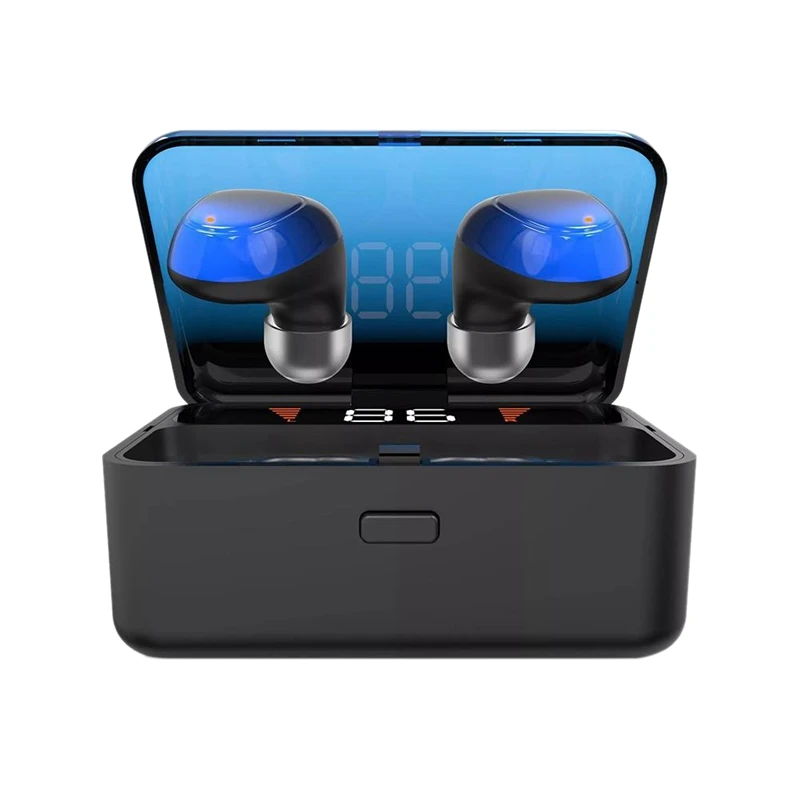 Blue Es01 Bluetooth 5,0 настоящая Беспроводная стереогарнитура наушники противоударный аудио приемник без потерь качество звука - Цвет: Blue