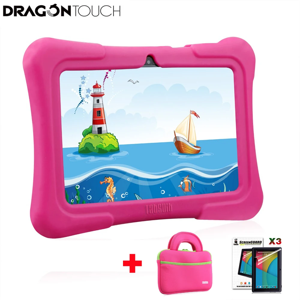 Детский планшет Dragon Touch Y88X Plus 7 дюймов 16 ГБ четырёхъядерный Android 8 1|Планшеты| |