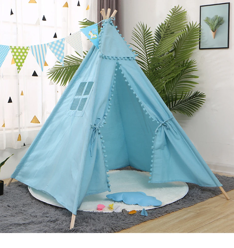 11 видов большой вигвама палатка хлопок холст детская палатка детский игровой дом девочки вигвам игровой дом Индия треугольник палатка декор комнаты
