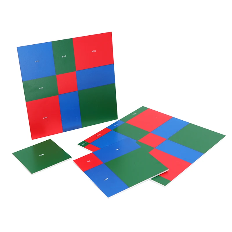 Montessori Patterns of Square Root Mathematical Materials for Primary Elementary Classroom Educational Equipment Math Activities