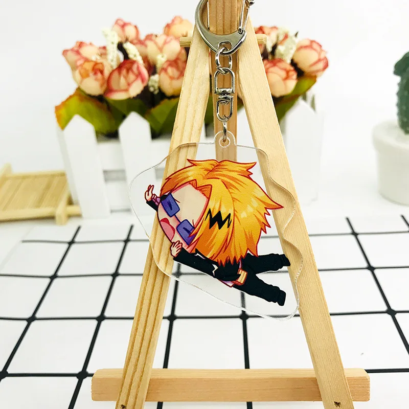 1 шт. аниме My hero academy Bakugo Katsuki Todoroki Shoto брелок Llavero - Цвет: see chart