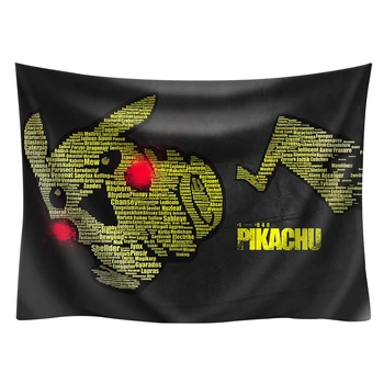 

Cartoon Japan Anime Pikachu wall hanging tapestry wall tapestry wall art yoga throw traveling beach towel mandala tapestry