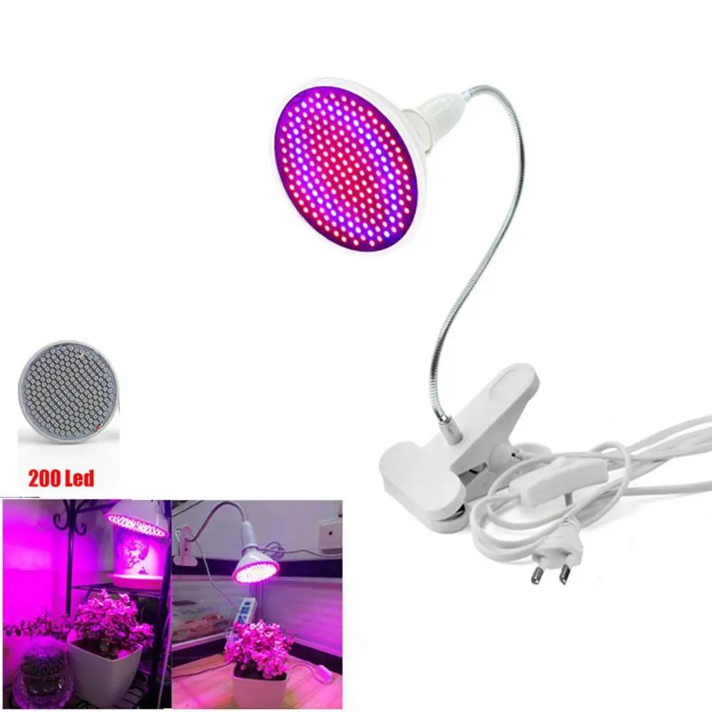 

Phytolamp Full Spectrum Lamp E27 200 LED Plant Grow Light Flower Seeds Growing Lights Bulbs Hydroponics Flower Lamp