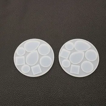 

DIY Crafts Making Crystal Epoxy Mold Earrings Candy Mould High Mirror UV Resin Silicone Molds N58F