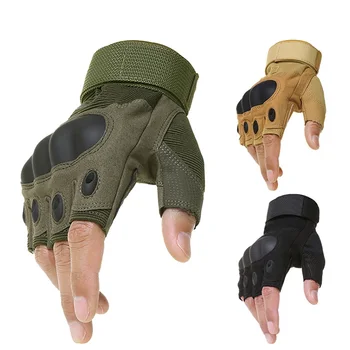 

Motorcycle Riding Outdoor Fingerless Gloves Military Army Shooting Hiking Cycling Gym Airsoft Half Finger Gloves