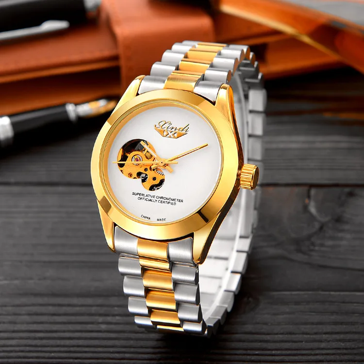

Fashion Business Watch Men Waterproof Multi-functional Tourbillon Hollow out Fully Automatic Analog Watch