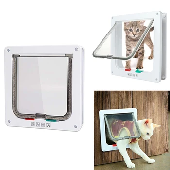 

Cat Door Silent Pet Door Indoor and Outdoor Doors Easy to Install High-Grade Cat Flap Door Cat Puppy